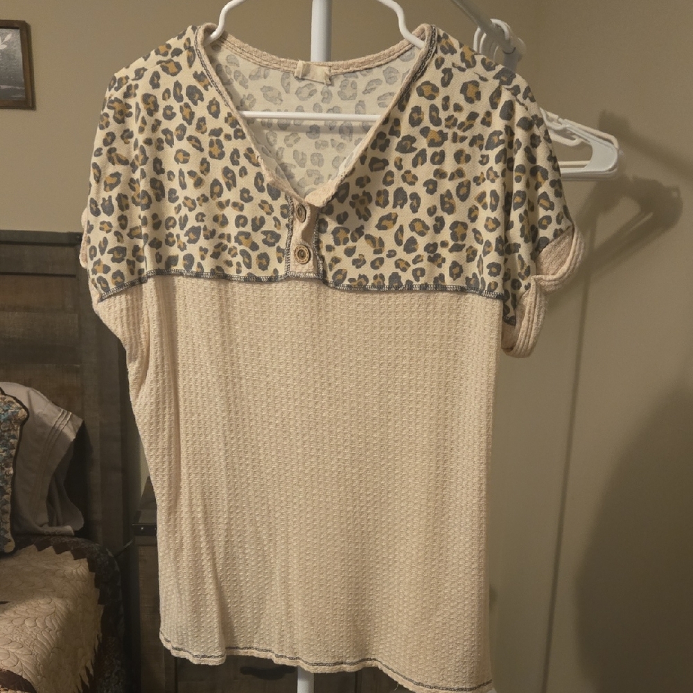 Lovely Melody Cream Notched Collar Blouse